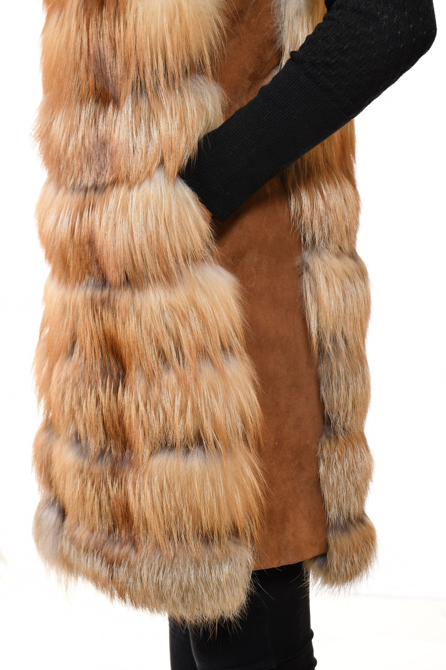 Gilet in volpe Gold Island