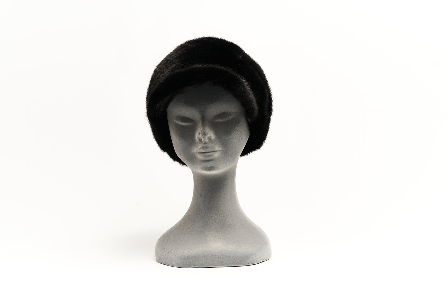 Cappello modello baseball in visone black