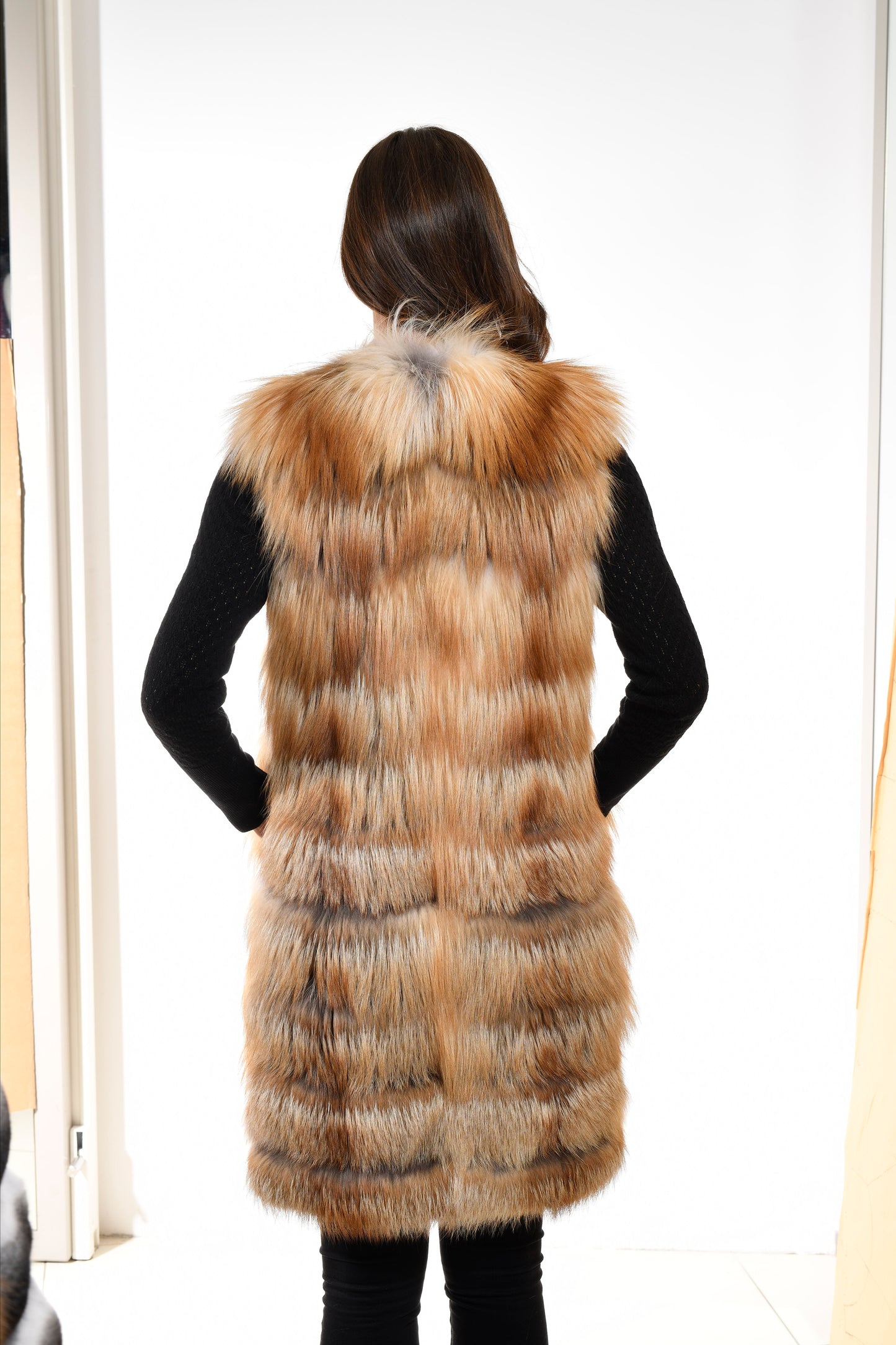 Gilet in volpe Gold Island