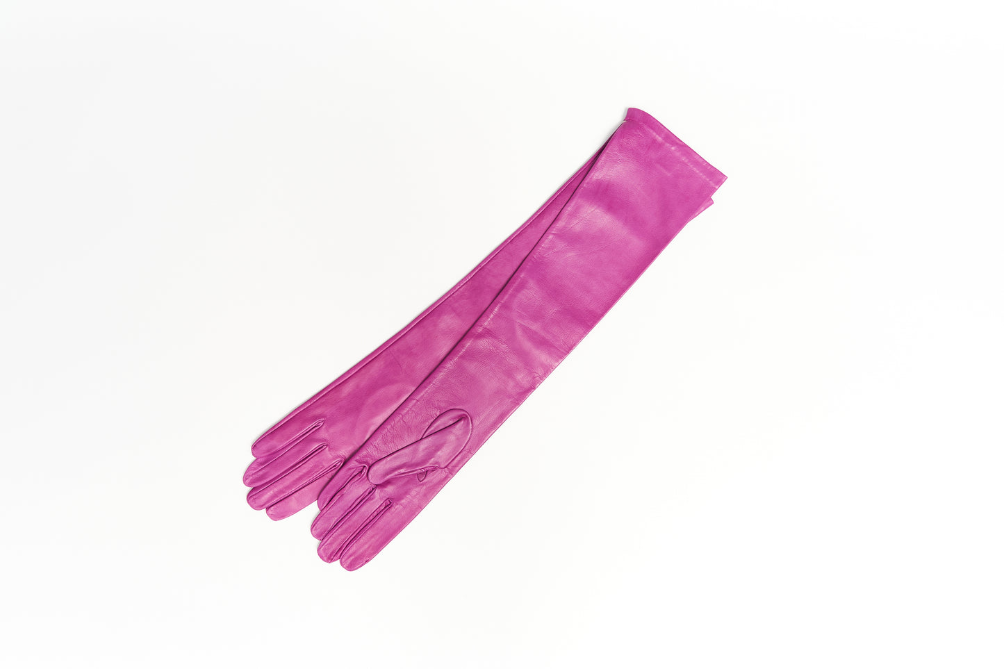Guanti in vera pelle colore fucsia